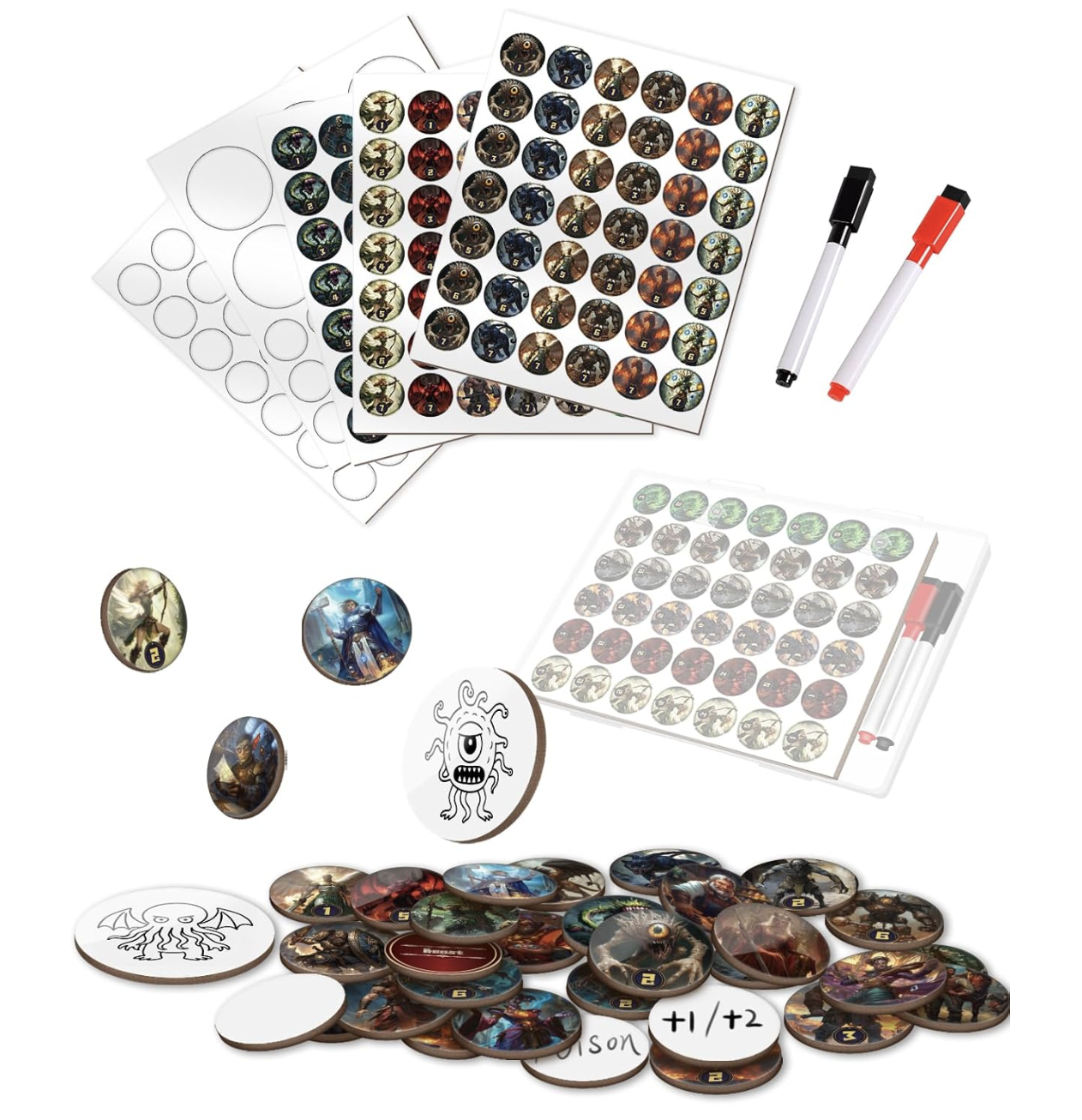 Dry-Erase Token Set